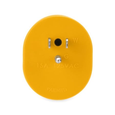 Camco 15M/30F AMP POWERGRIP ADAPTER, 125V/1875W, BULK, CSA 55222